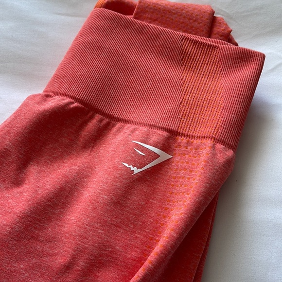 Gymshark Orange Marl Vital Seamless 2.0 Leggings - Picture 4 of 5